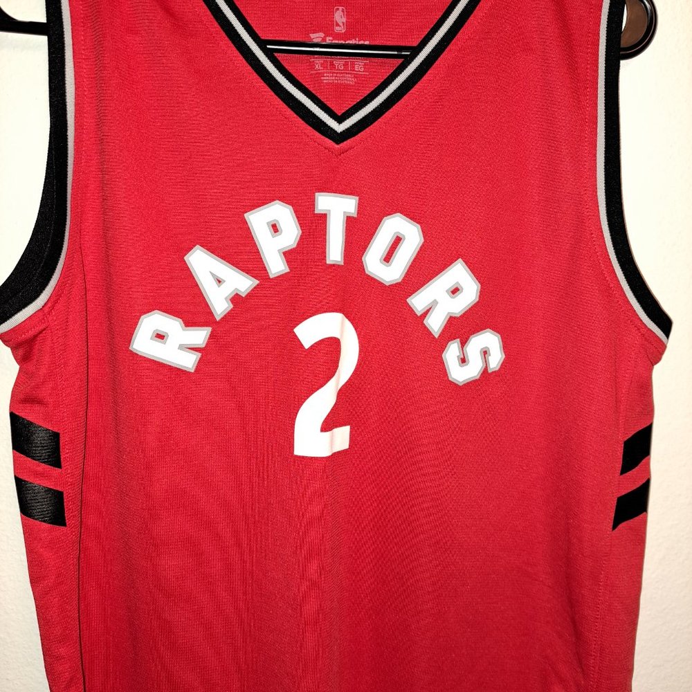 NBA Fanatics Toronto Raptors Kawhi Leonard #2 Red Icon Edition Youth Jersey - Picture 8 of 9